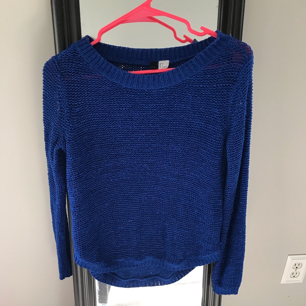 Divide by H&M Royal Blue knit sweater size 4 💙